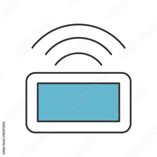 Drone remote control icon vector illustration design