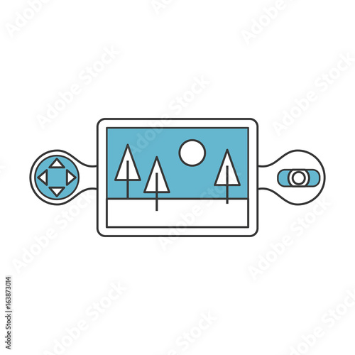 Drone remote control icon vector illustration design