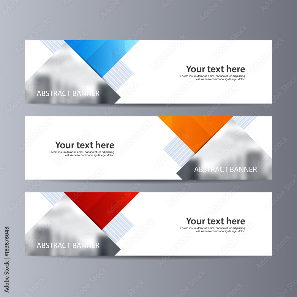 Abstract vector banner business background