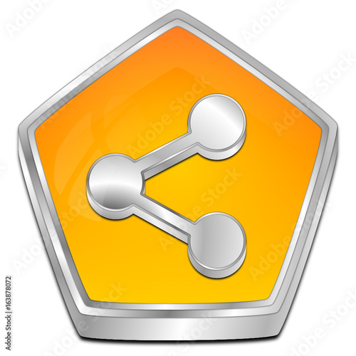 Share Button - 3D illustration