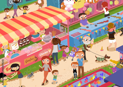 Plakat fête foraine
