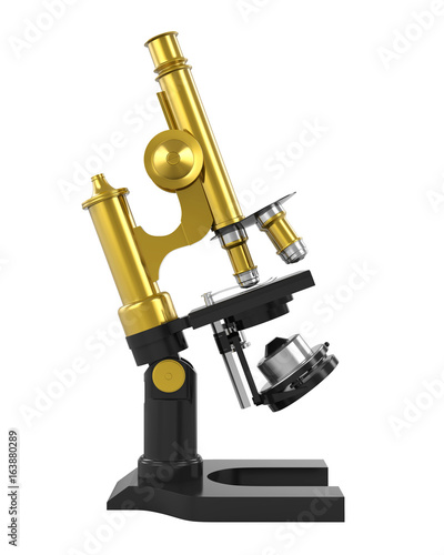 Antique Microscope Isolated