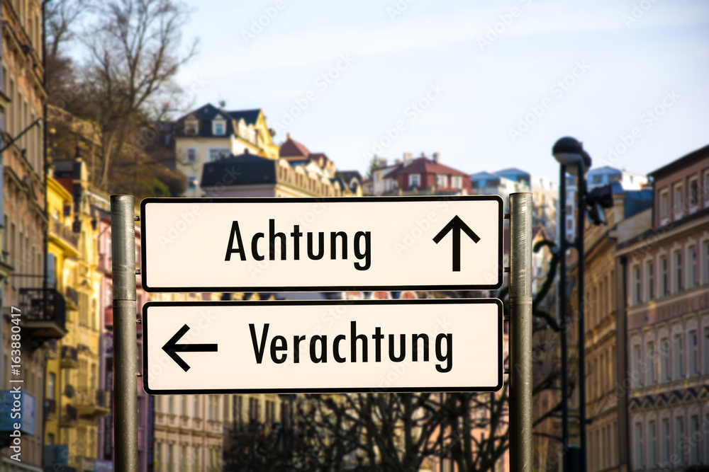 Obraz premium Schild 206 - Achtung