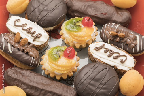 Fruit and tea cake photo