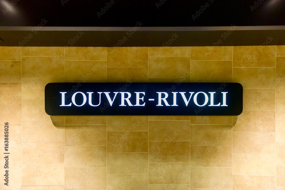 Fototapeta Stacja Louvre-Rivoli - Paryż, Francja