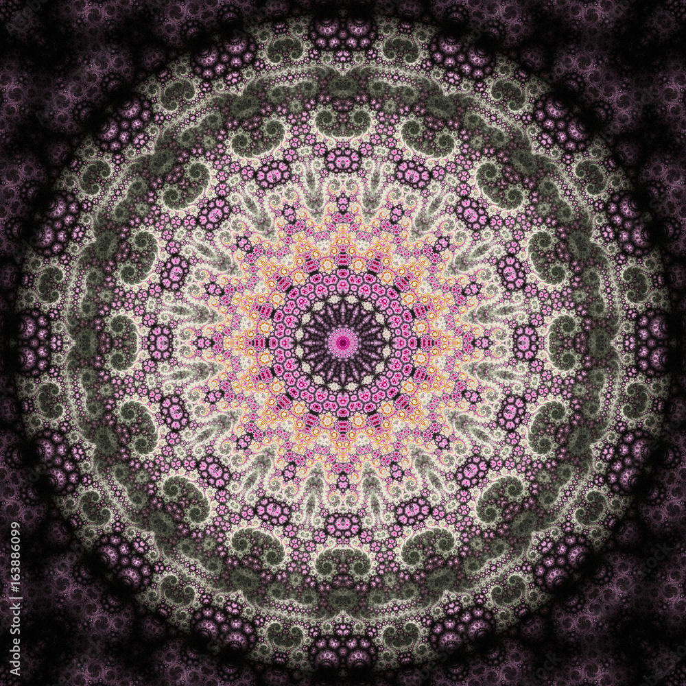 Obraz premium Abstract fractal design, artistic illustration