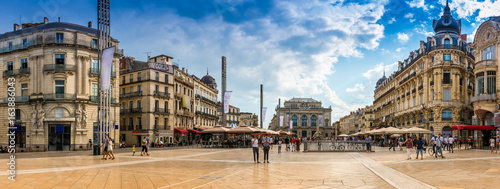Place de la Comédie w Montpellier, Hérault, Langwedocja w Occitanie, Francja