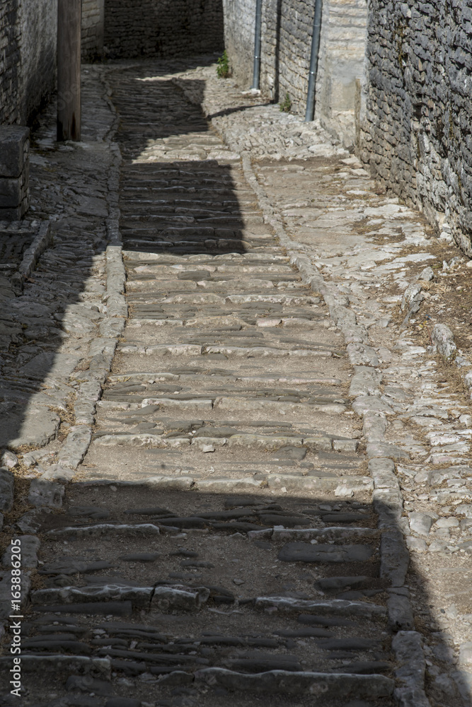 Walking path in greek village