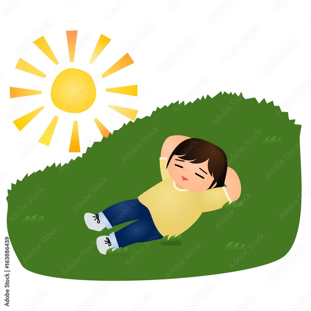 寝る 原っぱ Stock イラスト Adobe Stock 寝る 原っぱ Stock イラスト Adobe Stock
