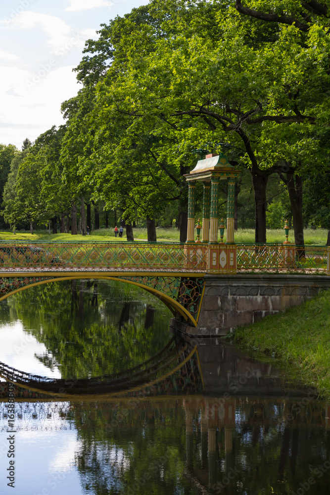 Alexander Park of Tsarskoye Selo, bridge over the river