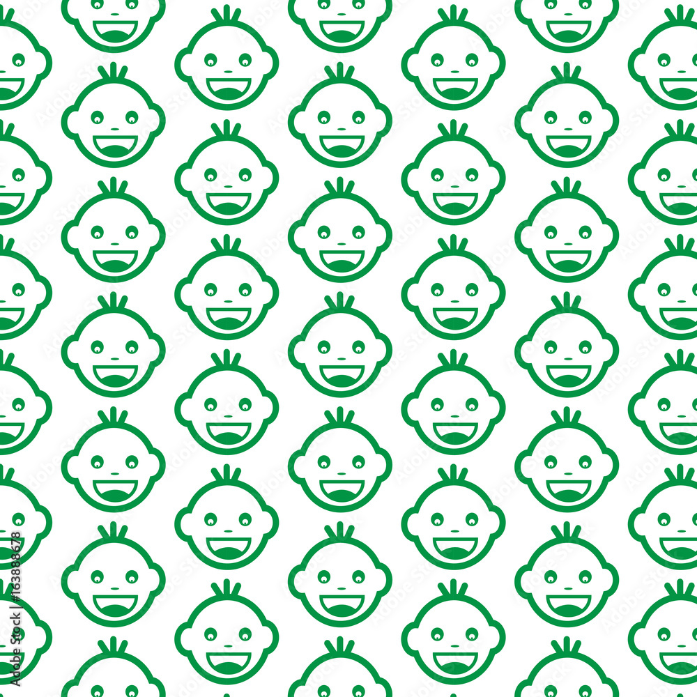 Pattern background Baby Face Emotion Icon Pattern background Baby Face Emotion Icon