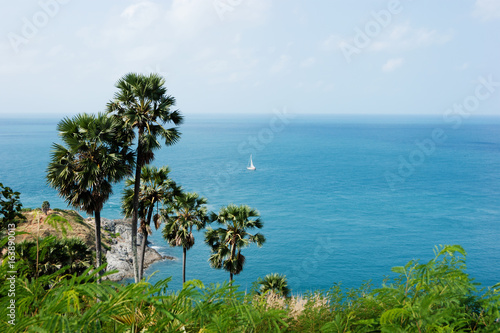 View of the Andaman Sea from the viewing point  Phuket   South of Thailand.