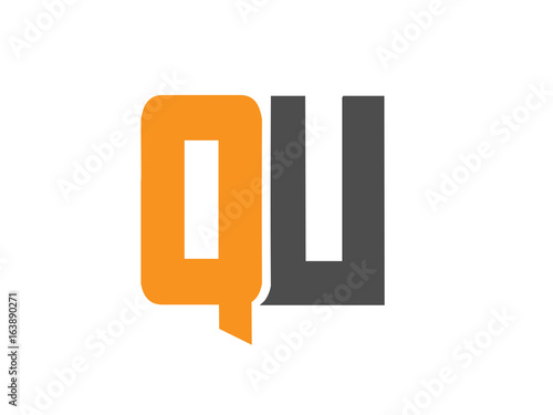 QU Initial Logo for your startup venture © yantiadja