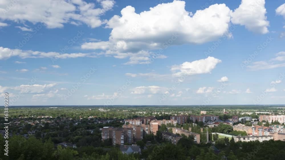 Cloudy day time lapse in Poltava city. Cloudy day time lapse in Poltava city.