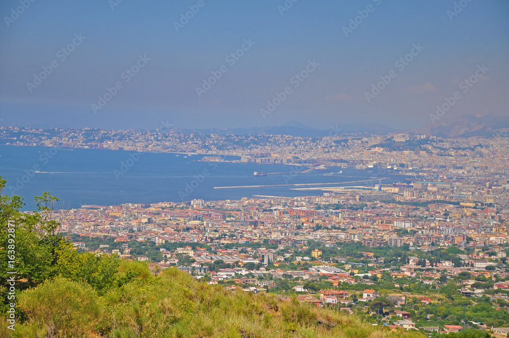 Panorama of Naples, opening from the observation deck