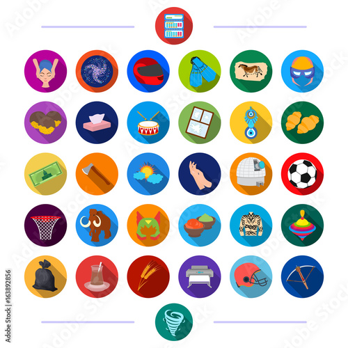 cosmetology, history, ecology and other web icon in flat style., cinema, leisure, hobbies icons in set collection.