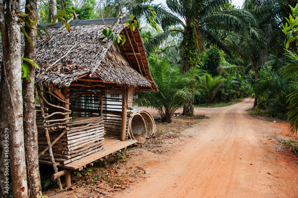 Old wooden house in the tropics Old wooden house in the tropics