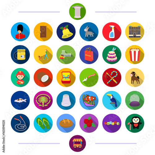 , animal, bird, cooking and other web icon in flat style.entertainment, tourism, experiments, icons in set collection.