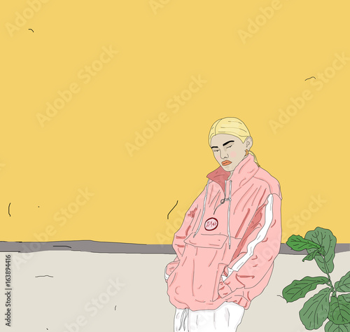 Blonde woman