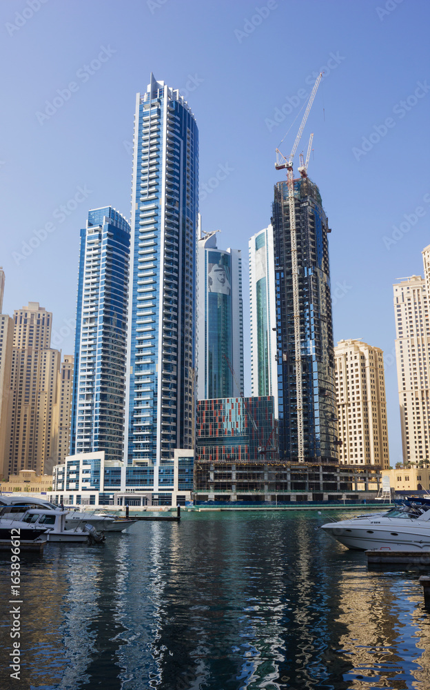 Obraz premium Yacht Club in Dubai Marina