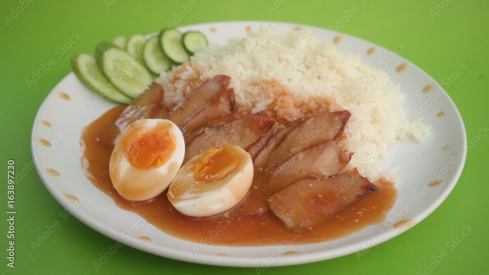 Rice Pork Chicken Egg Cucumber Rice Pork Chicken Egg Cucumber