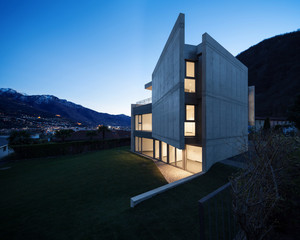 Moder architecture by night