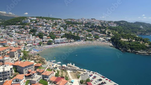 Aerial view of the old city of Ulcinj photo