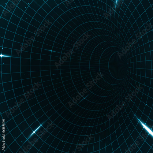 Abstract teleportation futuristic illustration, creative dynamic element, vector eps10