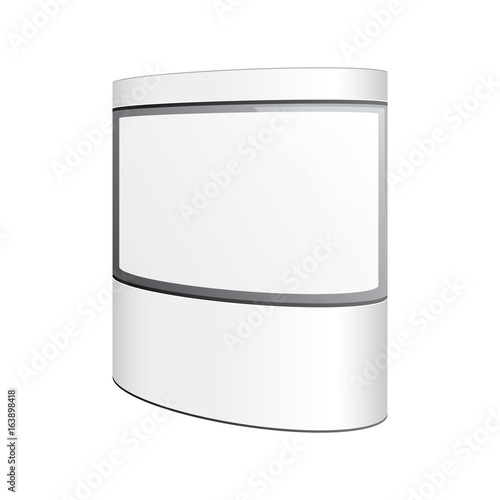 Empty retail stand. Illustration isolated on white background.