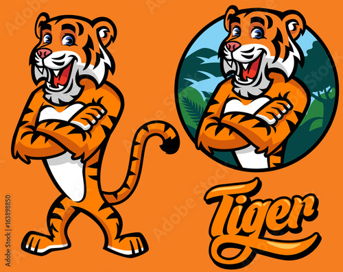 et of cartoon tiger character