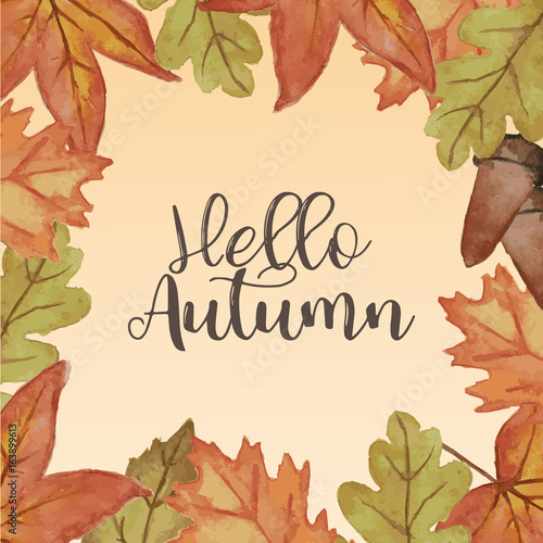 Colorful autumn leaves back...