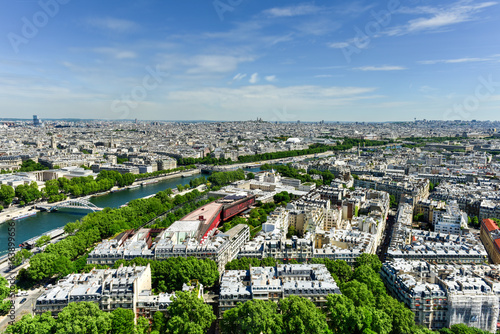 Aerial View of Paris, France