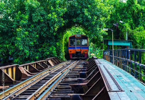 Photography Railroad in Thailand. train