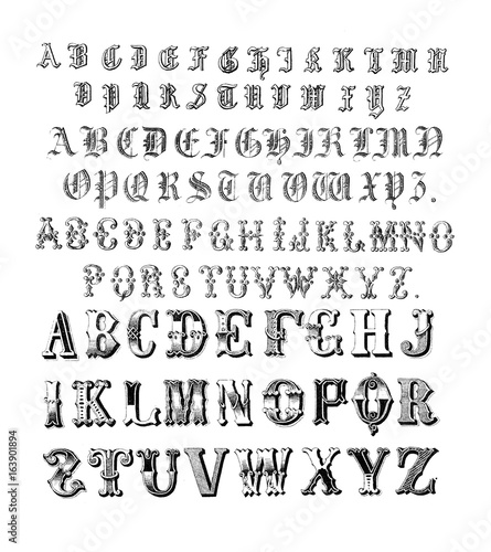 The old fonts. Collections