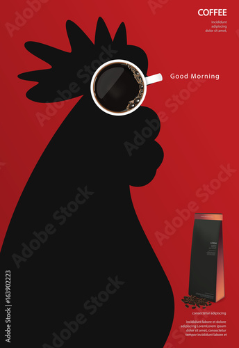 Coffee Poster Advertisement Flayers Vector Illustration