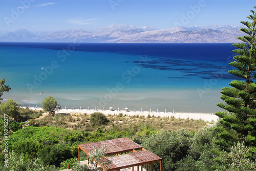 Kalamaki Beach in Corfu