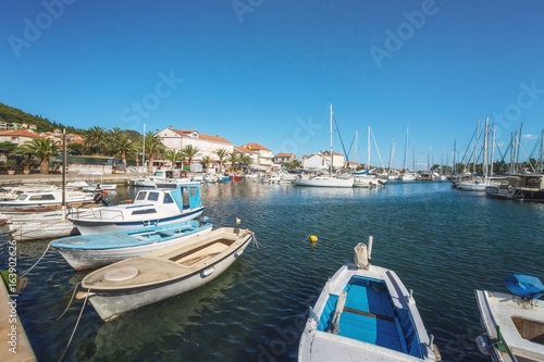 Marina Preko on Ugljan Island near City of Zadar  Dalmatia  Croatia