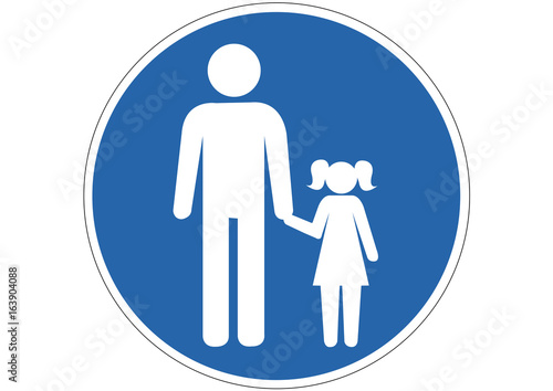 Schild Kinder nur in Begleitung Erwachsener