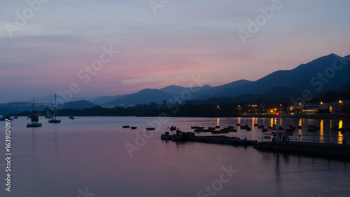 Sunset in Hong Kong 