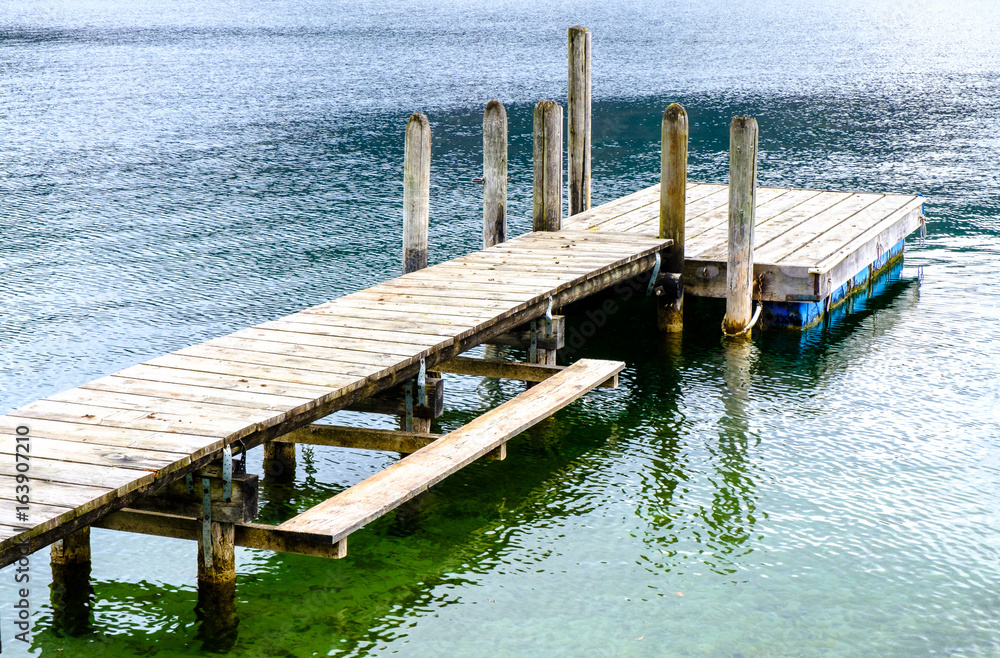 Fototapeta premium old wooden jetty