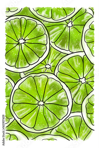 Slices of lime