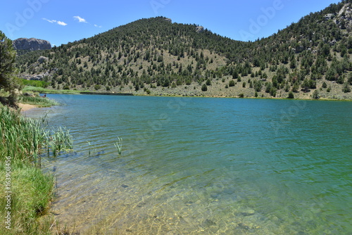 A lake at  state park in Nevada  America.    