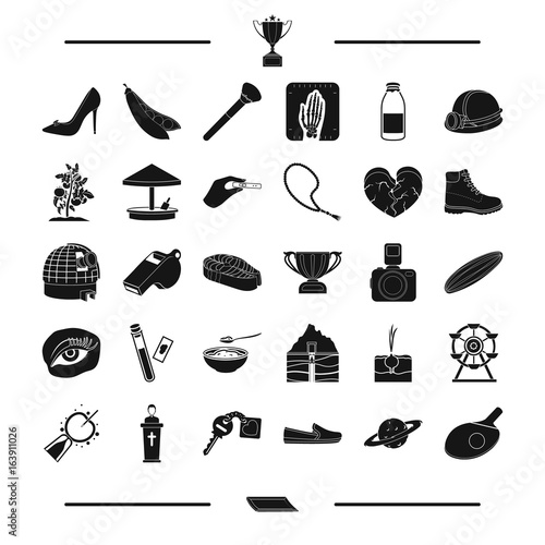food, make-up, entertainment and other web icon in black style. pregnancy, vegetable, medicine icons in set collection.