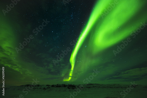 Wallpaper Mural Breathtaking northern lights in the east Iceland  Torontodigital.ca