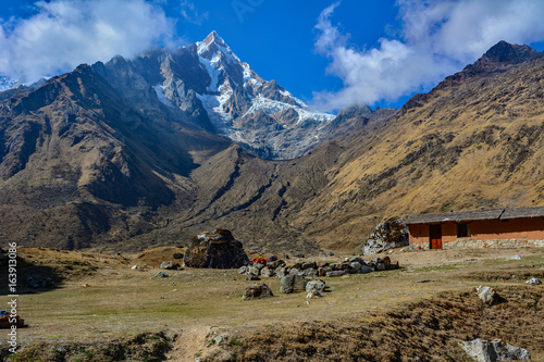 peru inca trail salkantay hut photo