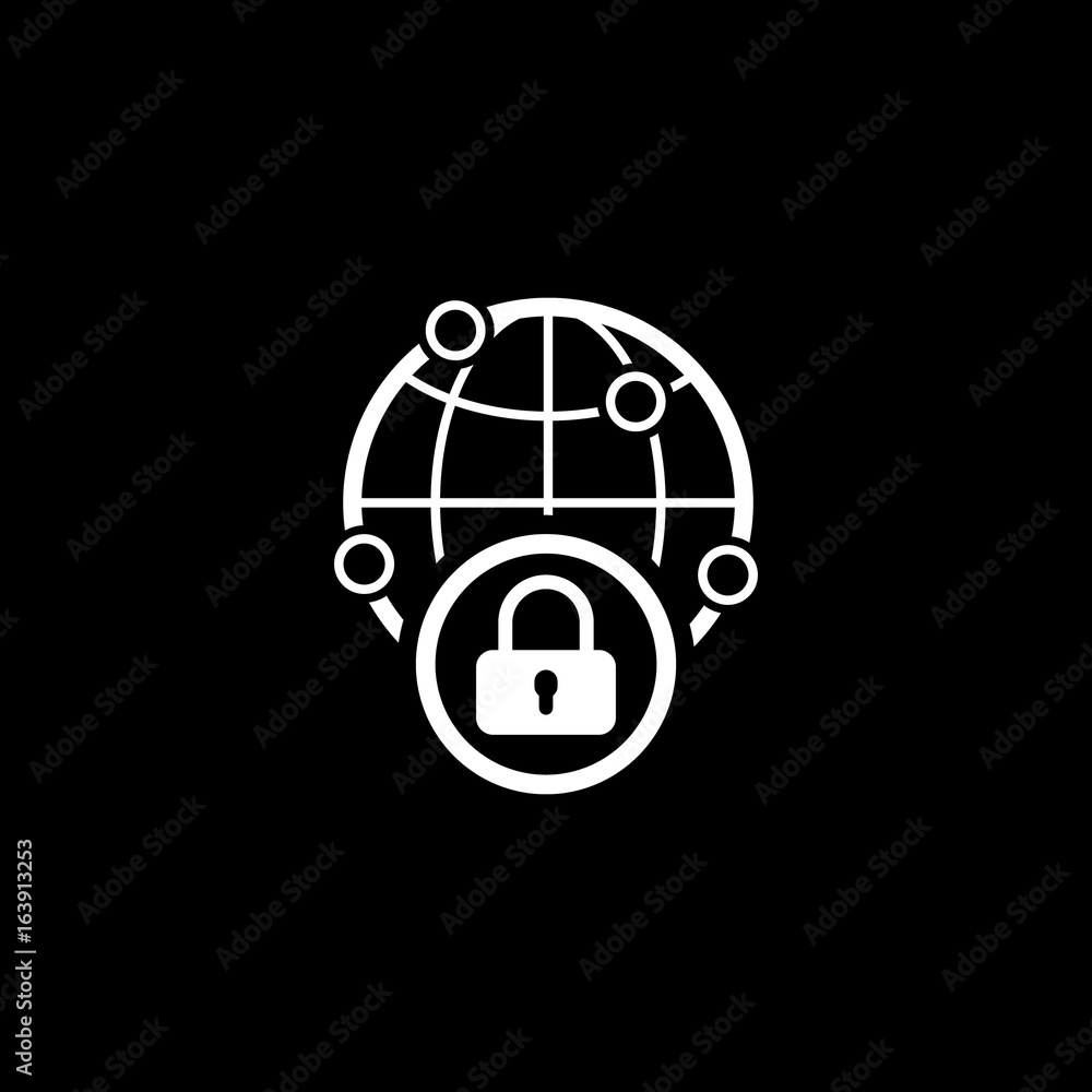 Security Point Icon. Flat Design. Security Point Icon. Flat Design.