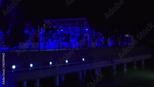 Exclusive Late Night Party, Blue Lights on Lake