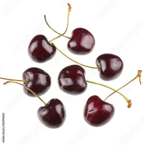 Cherry, bright, red, burgundy, ripe, sweet, tasty, fresh