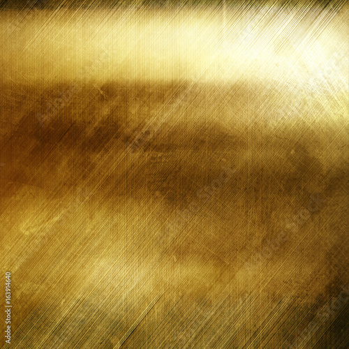 Grunge gold metal background with cracks and scratches