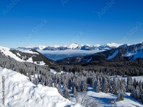 Cloud over the Valley in French Alps, Chatel, France © James